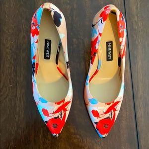 Nine West Floral Pumps